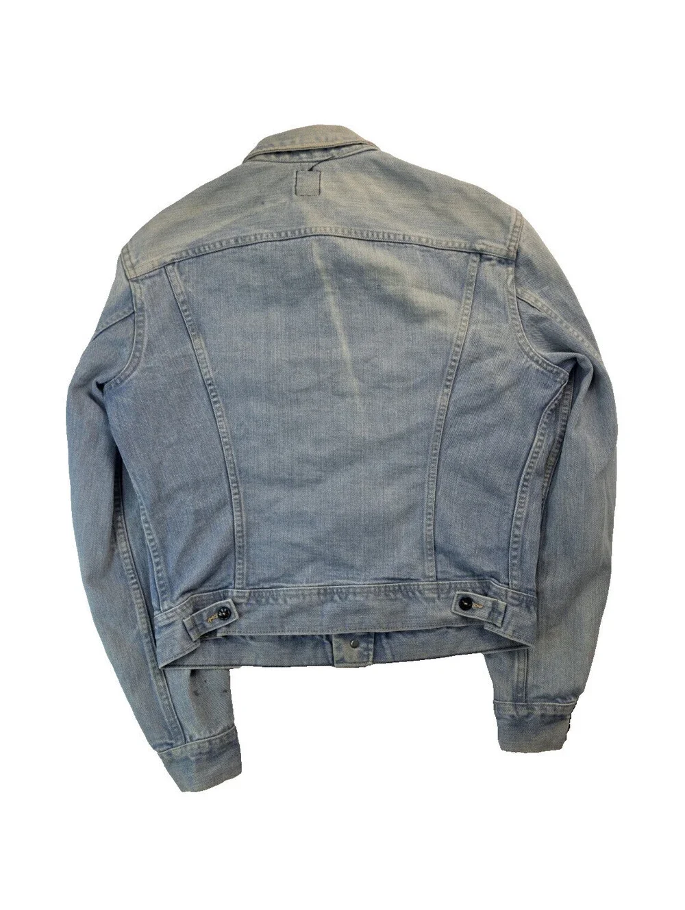 Lee 220J Vintage 70s 80s Blue Denim Jacket Mens Size Medium M